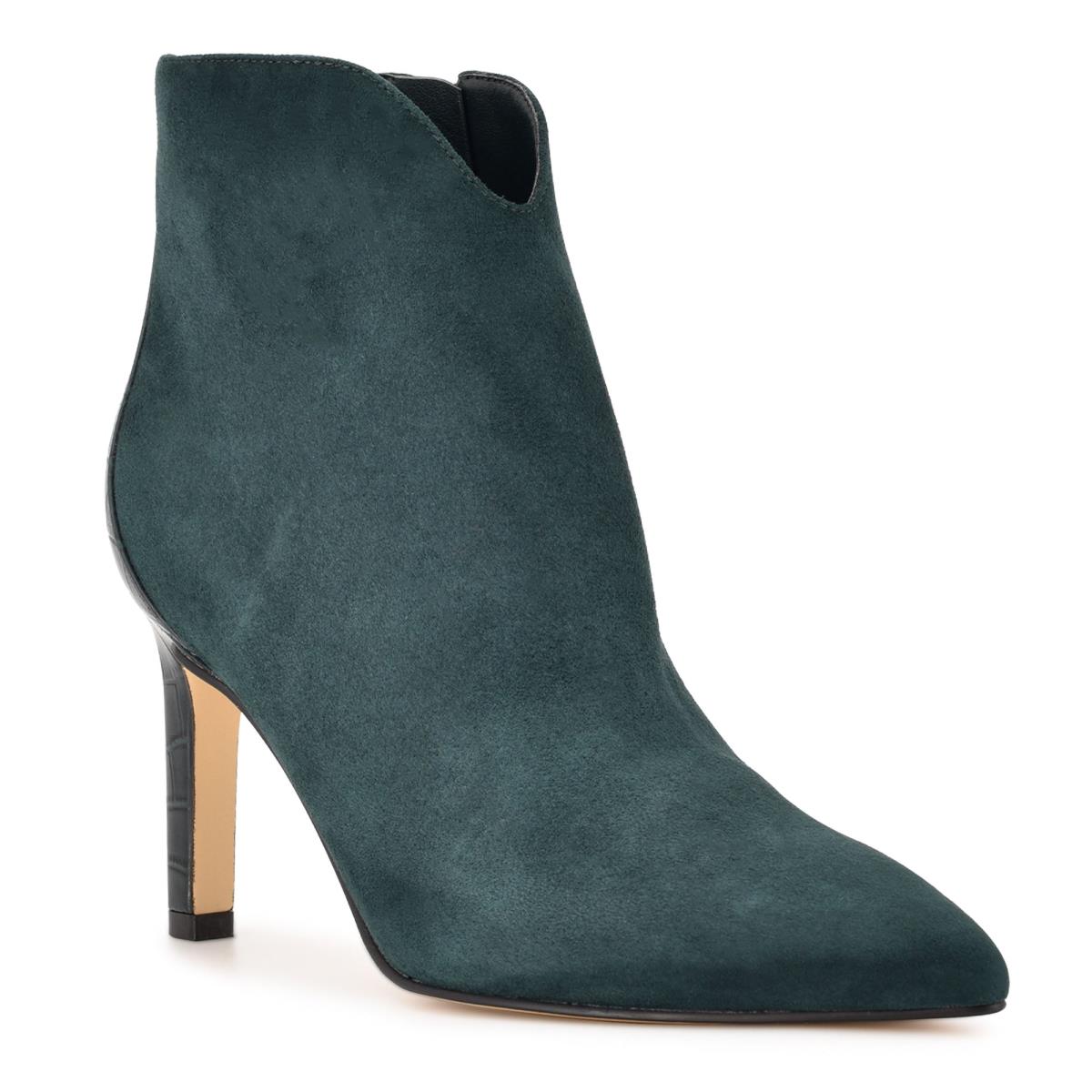 Booties Nine West Mikale Pointy Toe Mujer Obsidian | 4057AMIVQ