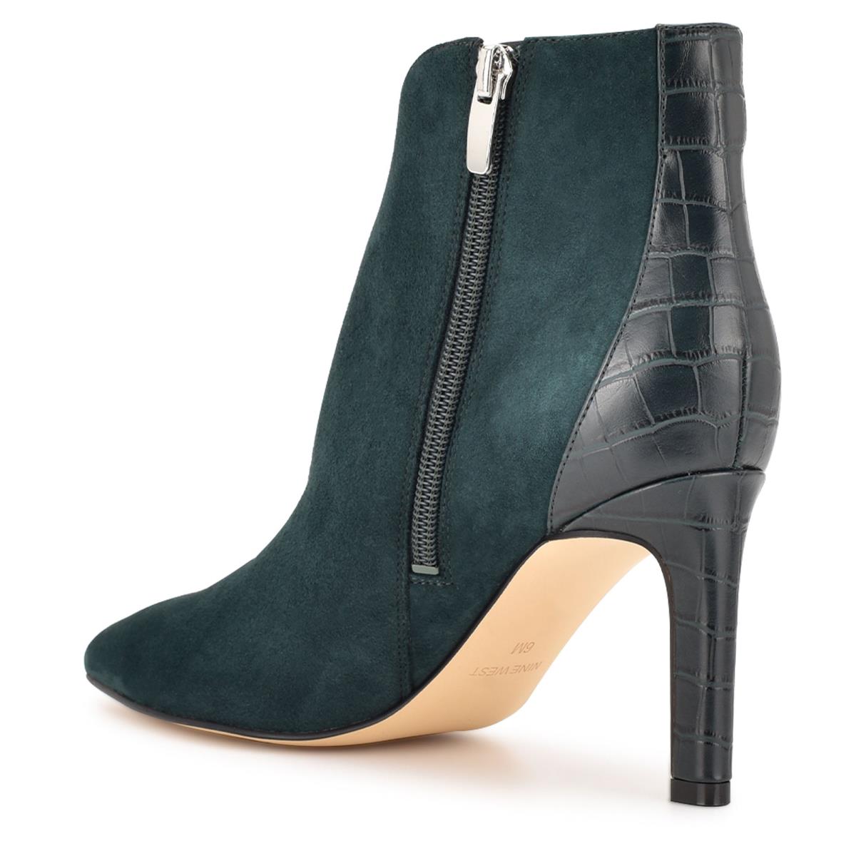 Booties Nine West Mikale Pointy Toe Mujer Obsidian | 4057AMIVQ