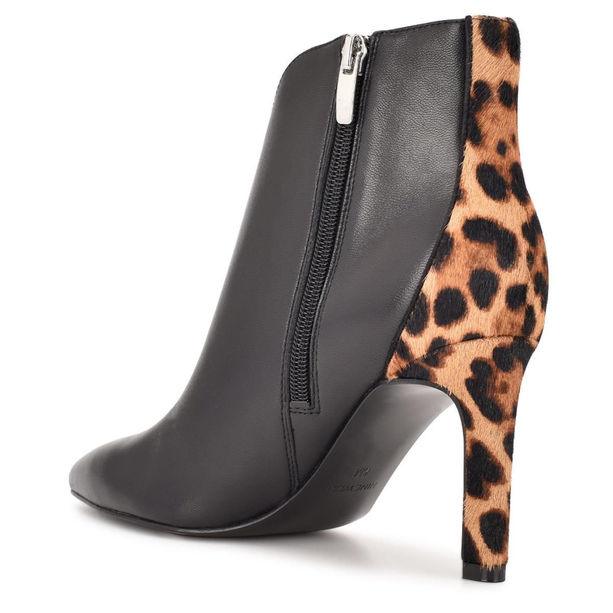 Booties Nine West Mikale Pointy Toe Mujer Negras | 9258JLIUW