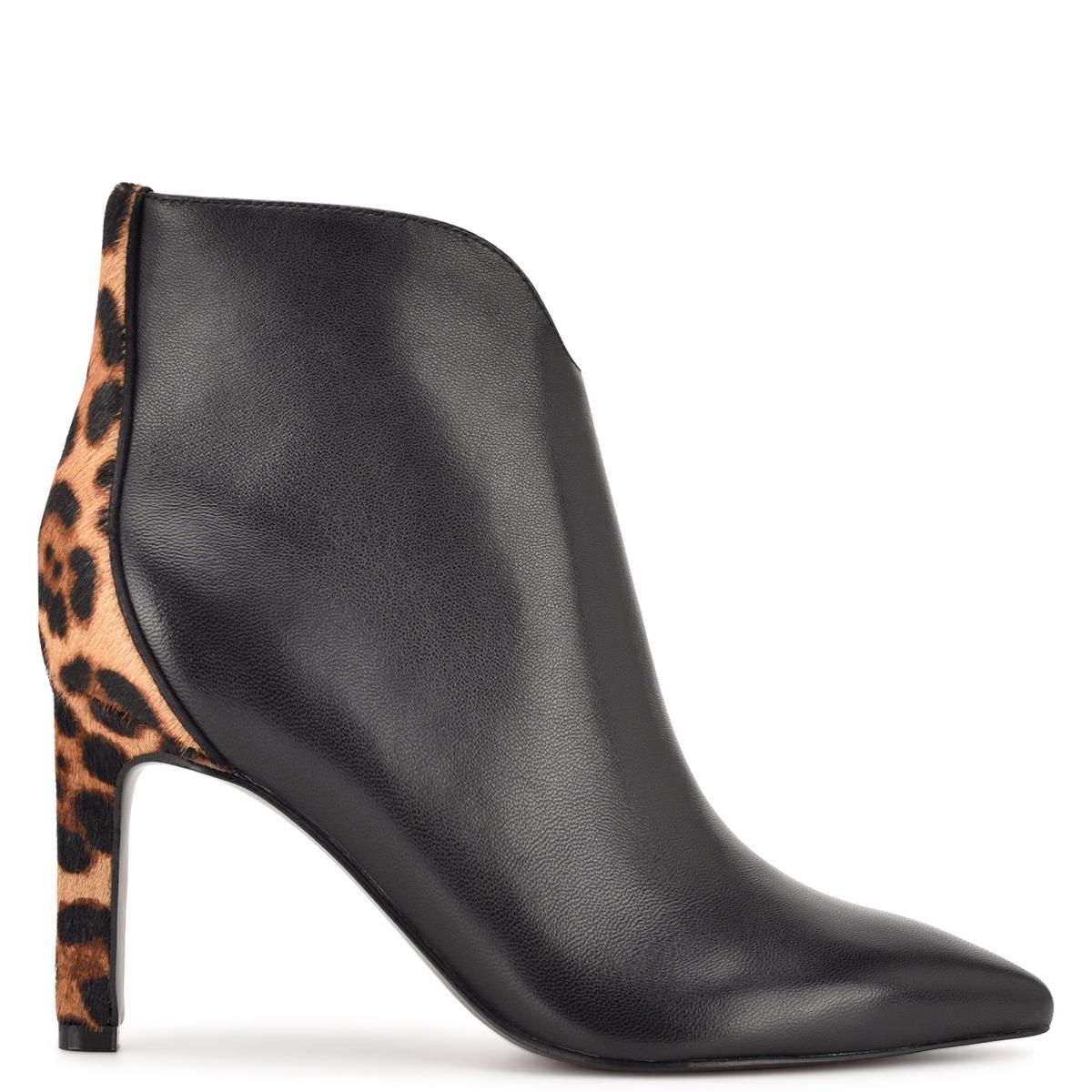 Booties Nine West Mikale Pointy Toe Mujer Negras | 9258JLIUW