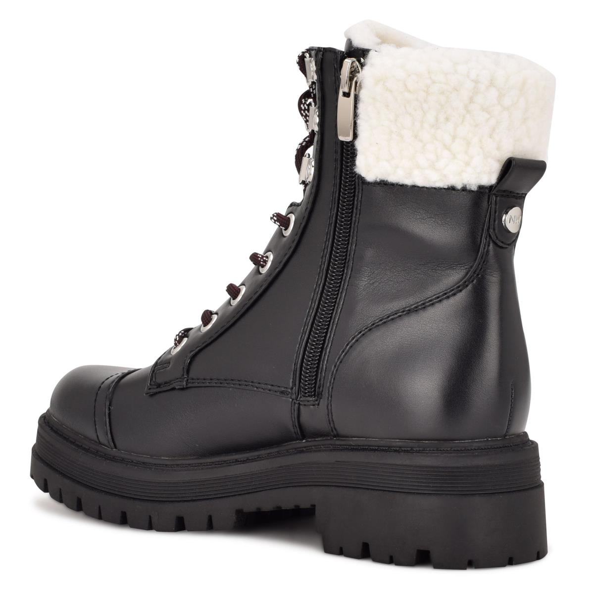 Booties Nine West Pike Combat Lug Sole Mujer Negras | 4260YVJZT