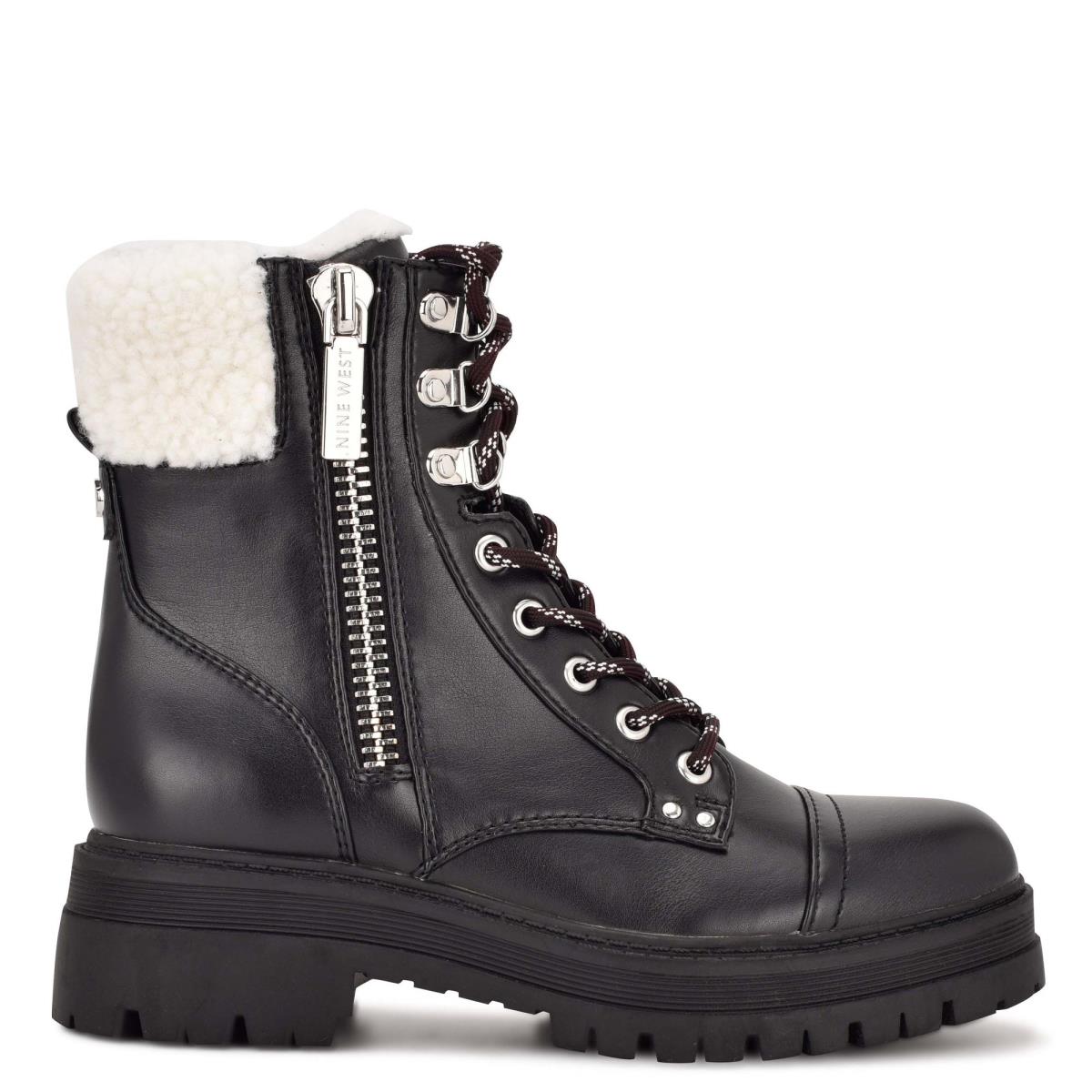 Booties Nine West Pike Combat Lug Sole Mujer Negras | 4260YVJZT