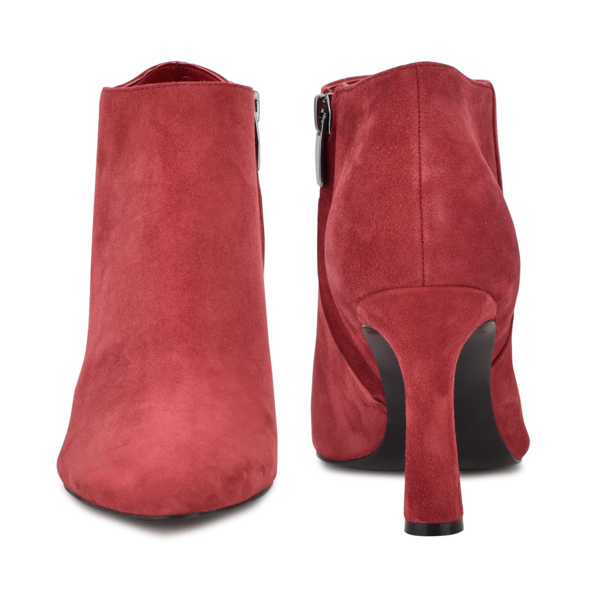 Booties Nine West Raze Dress Mujer Burdeos | 3780FOYSJ