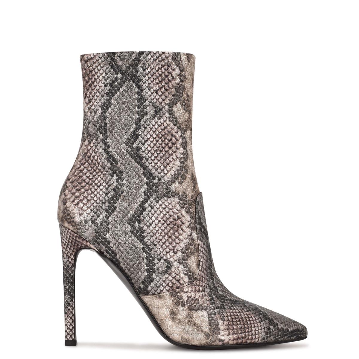 Booties Nine West Teoy Dress Mujer Serpent | 3418DKRUN