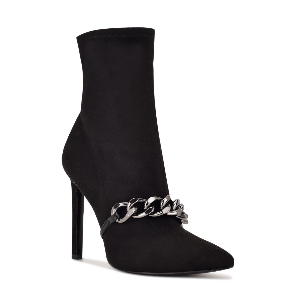 Booties Nine West Timbaa Dress Bootie Mujer Negras | 0826GZVOM