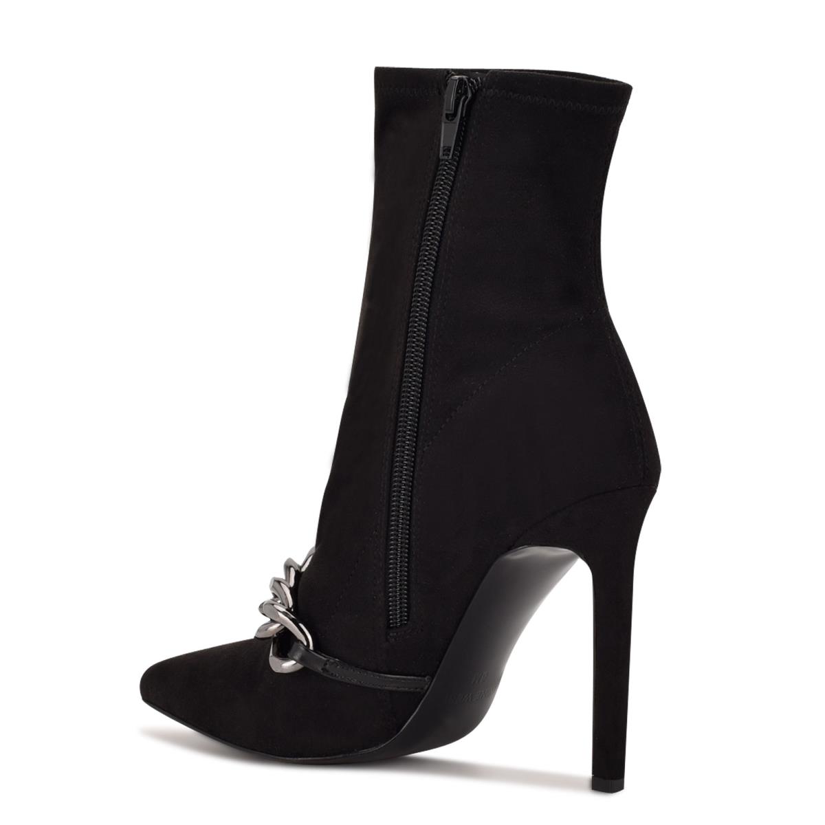 Booties Nine West Timbaa Dress Bootie Mujer Negras | 0826GZVOM