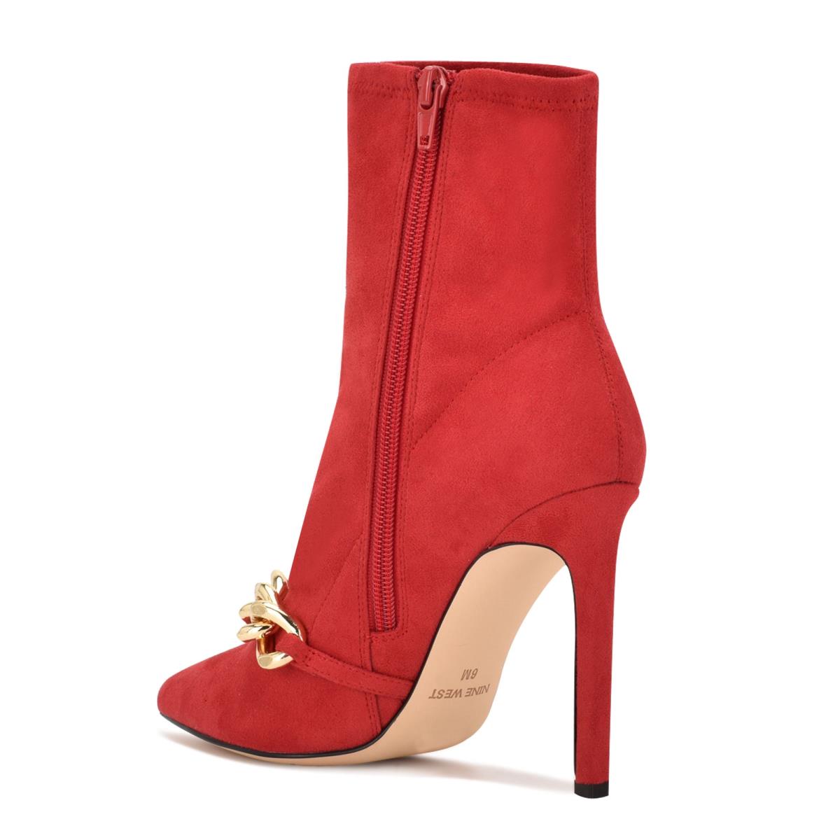 Booties Nine West Timbaa Dress Bootie Mujer Rojas | 3791GBZSY