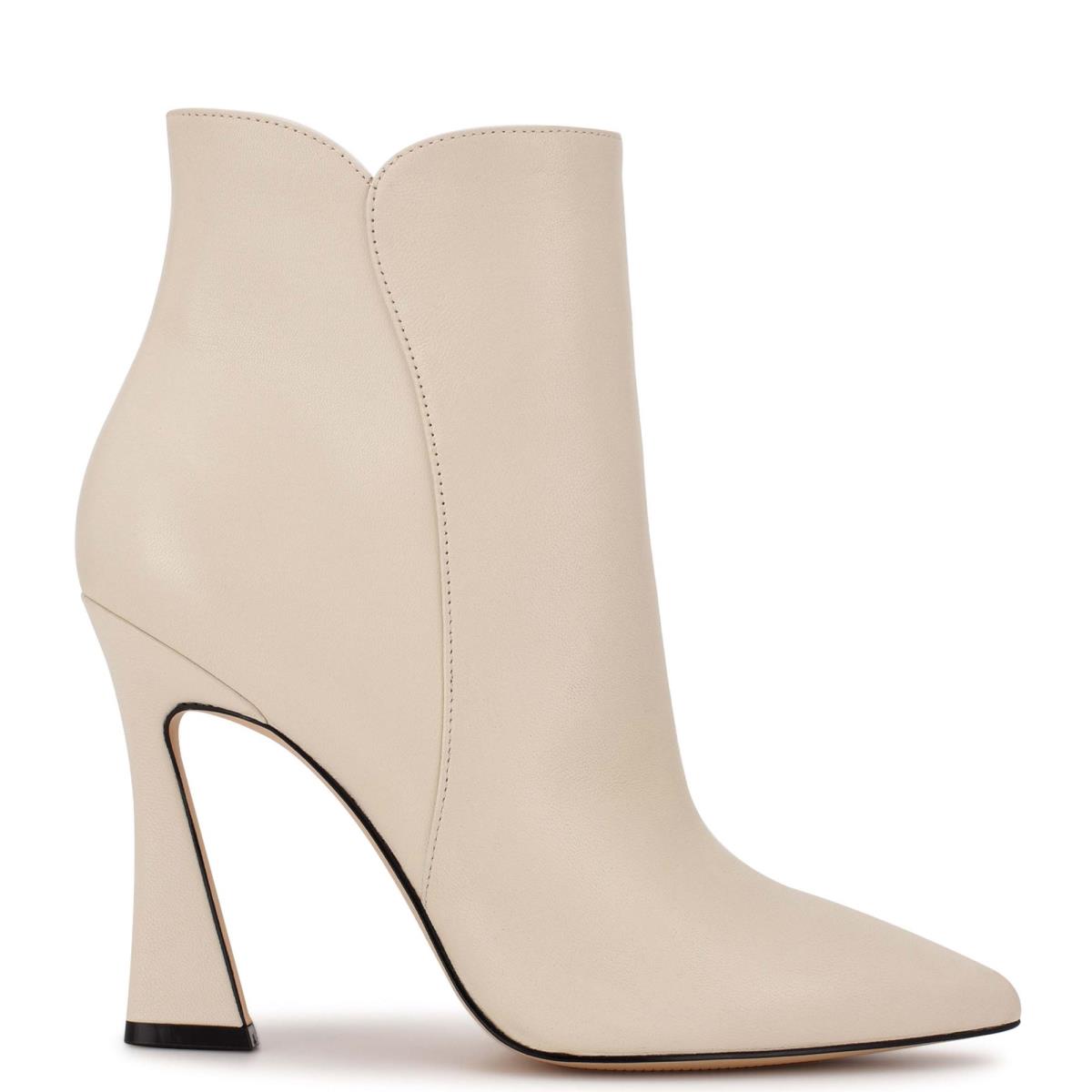 Booties Nine West Torrie Dress Mujer Creme | 0542UOMHA