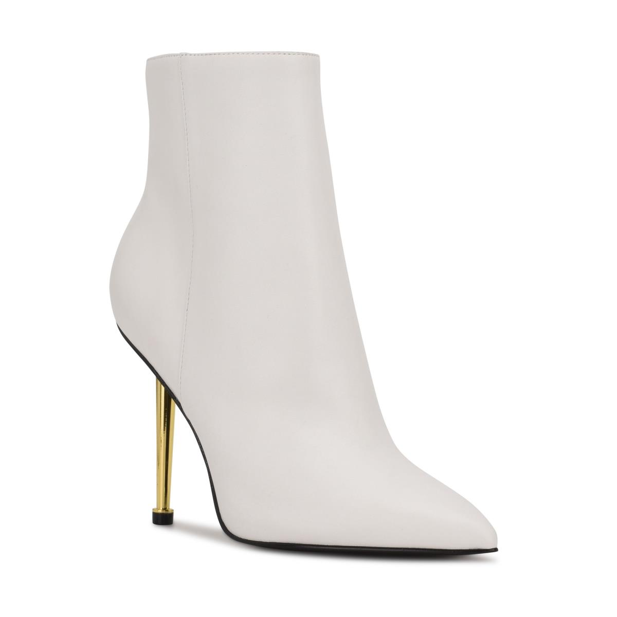 Booties Nine West Tryin Dress Mujer Blancas | 7482GATJP