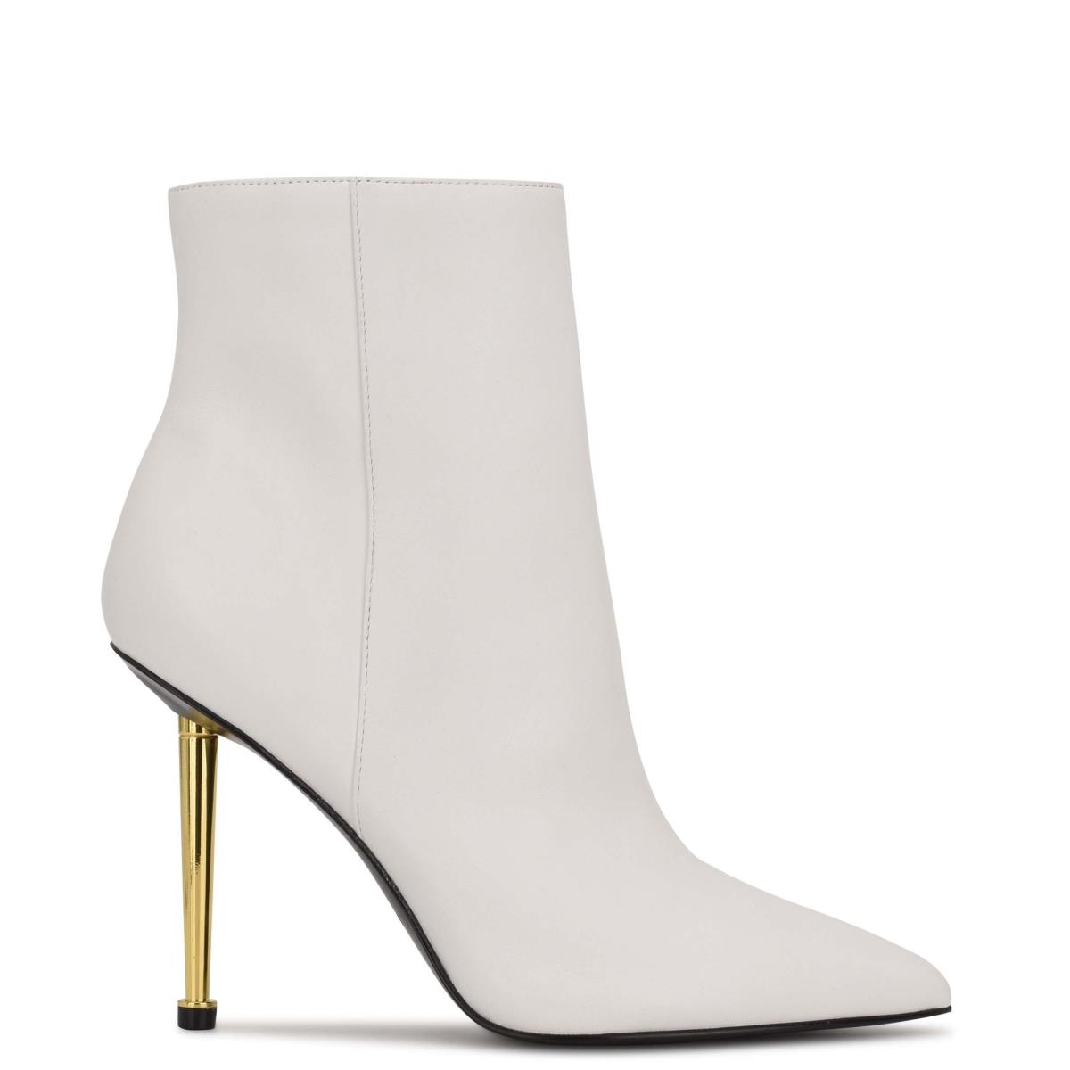 Booties Nine West Tryin Dress Mujer Blancas | 7482GATJP