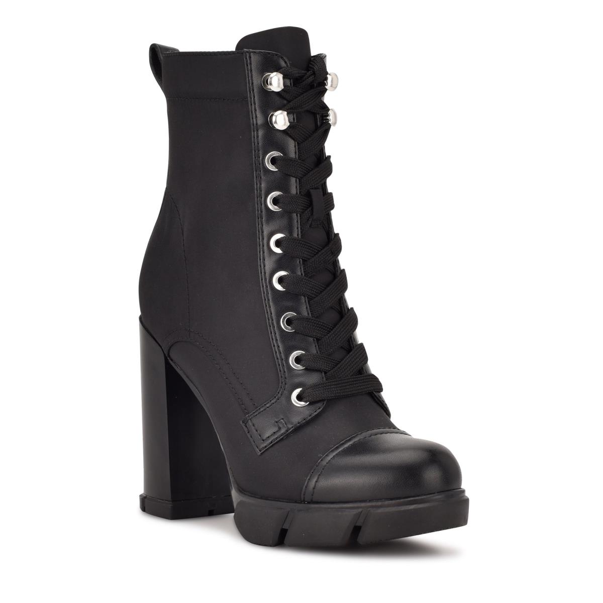 Booties Nine West Vega Heeled Mujer Negras | 7602YAFJS