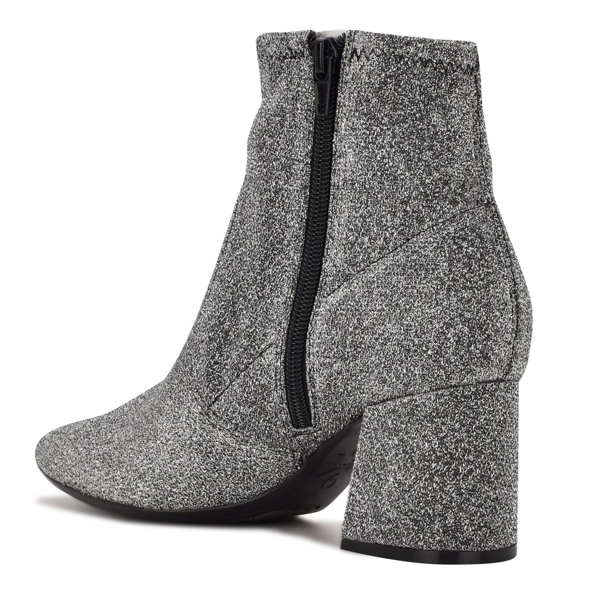 Booties Nine West Viper 9x9 Heeled Mujer Plateadas | 1857LCREG