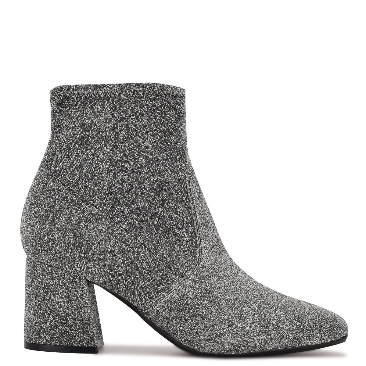 Booties Nine West Viper 9x9 Heeled Mujer Plateadas | 1857LCREG