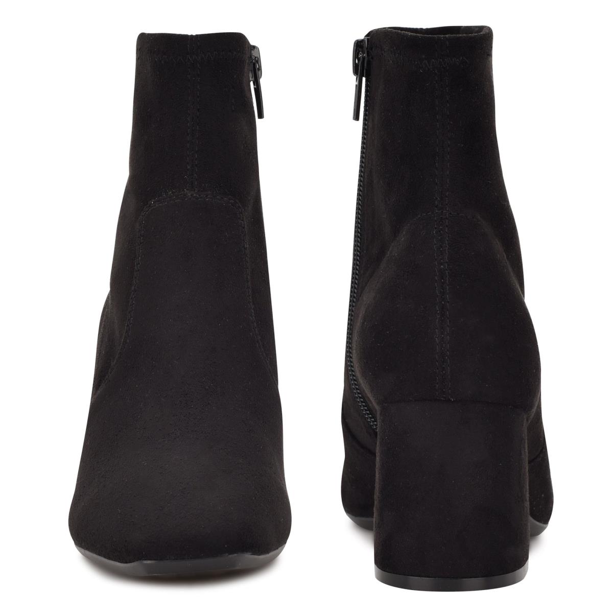 Booties Nine West Viper 9x9 Heeled Mujer Negras | 7436COARU