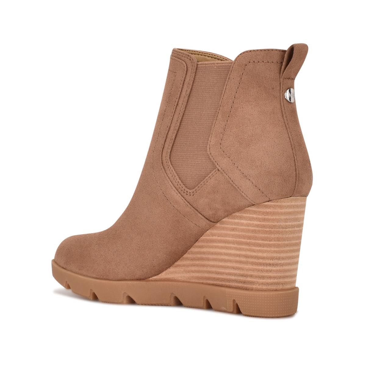 Booties Nine West Wayde Wedge Mujer Marrones | 8723KAVWF