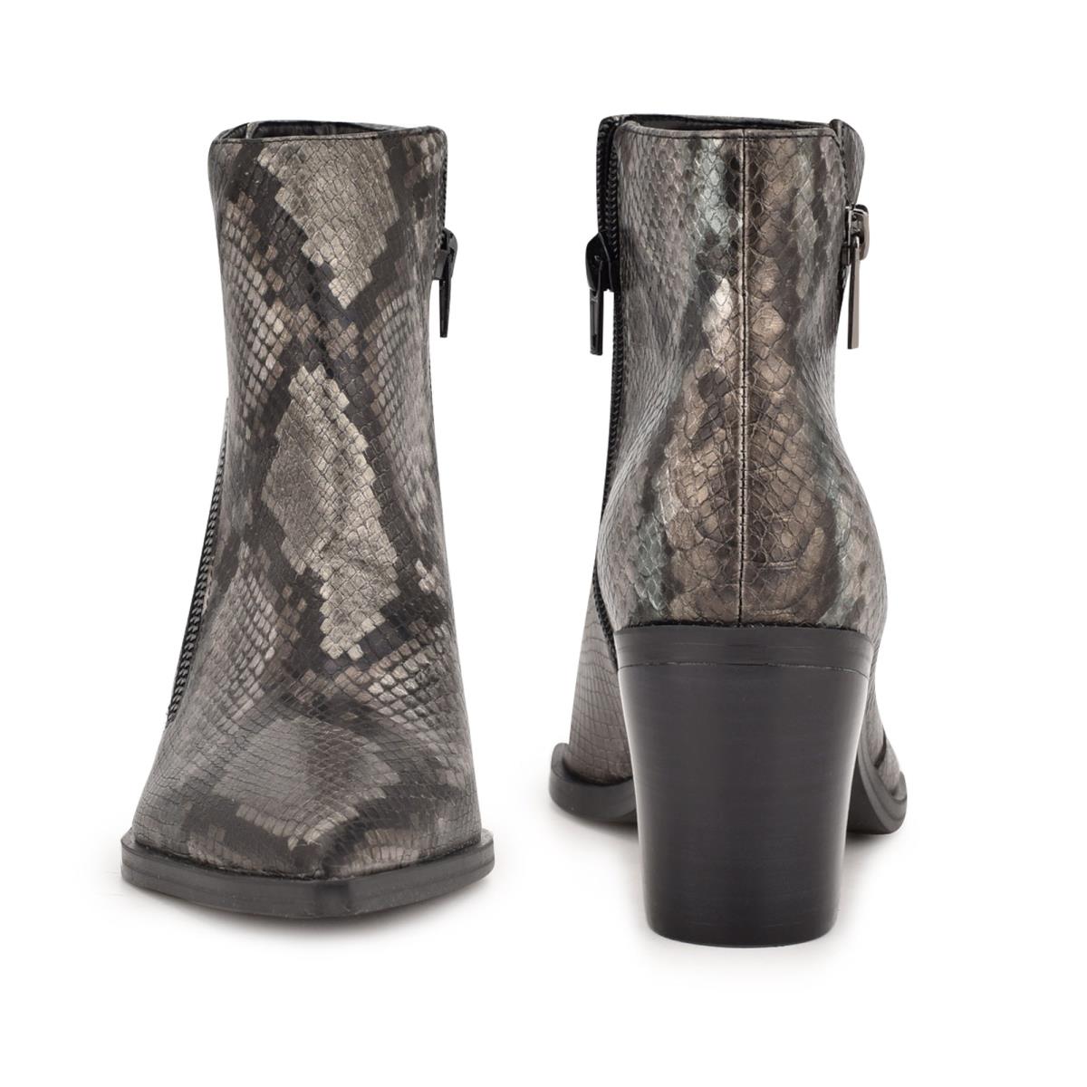 Booties Nine West Wearit Block Heel Mujer Serpent | 0953RNEWS