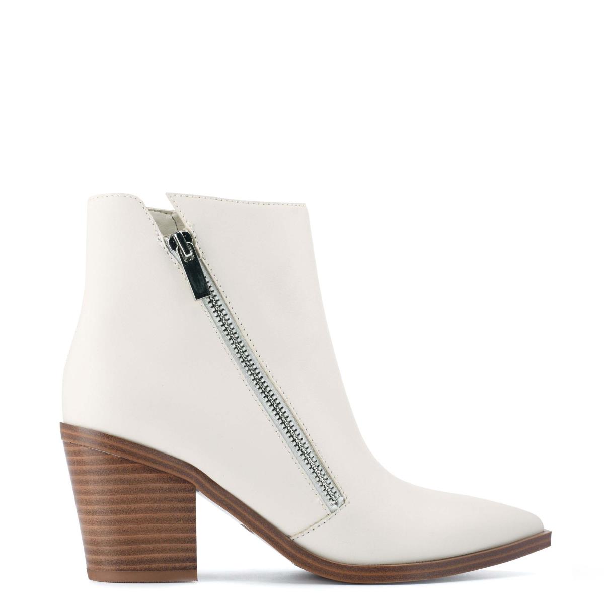 Booties Nine West Wearit Block Heel Mujer Blancas | 6298HSZIO