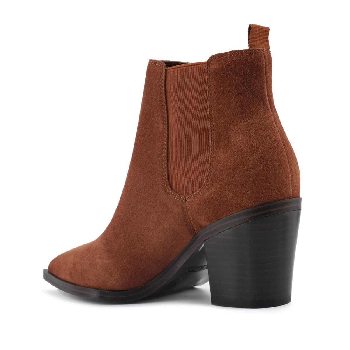 Booties Nine West Wyllis Block Heel Mujer Marrones Oscuro | 3872XIYJM