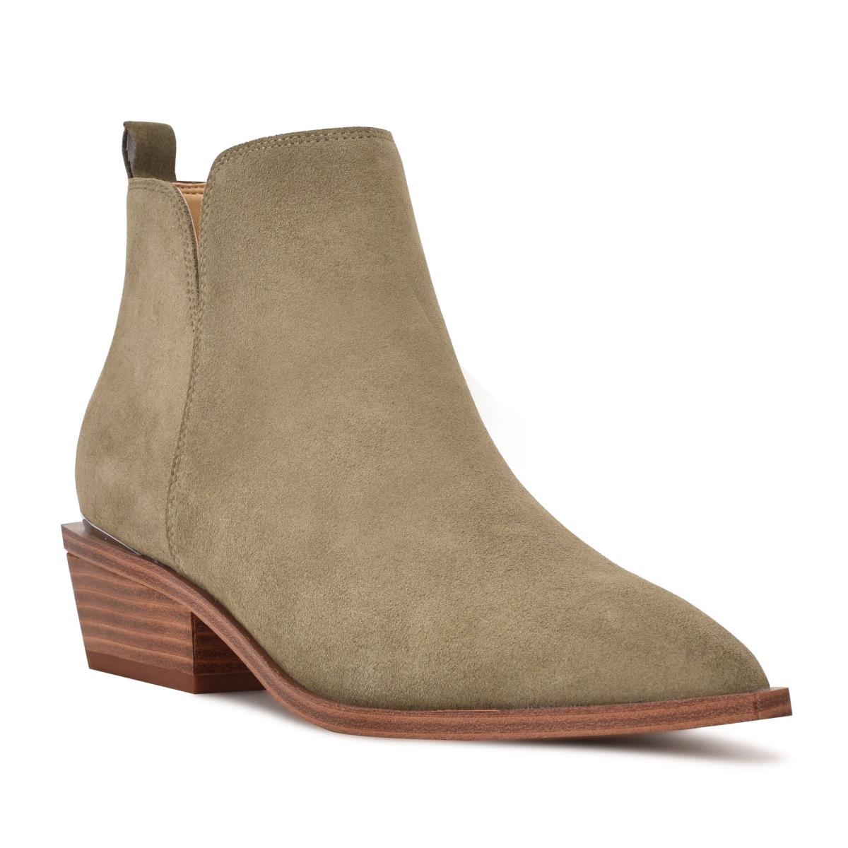 Booties Nine West Yerly Pointy Toe Mujer Verde Oliva | 5973LKSXF