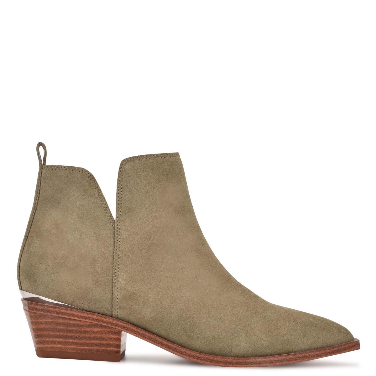 Booties Nine West Yerly Pointy Toe Mujer Verde Oliva | 5973LKSXF