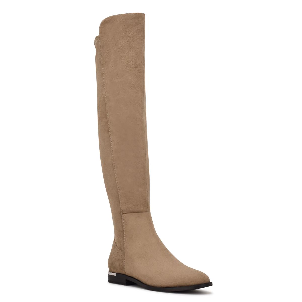 Botas Nine West Allair Over the Knee Mujer Gris Marrones | 2810ZPIBC