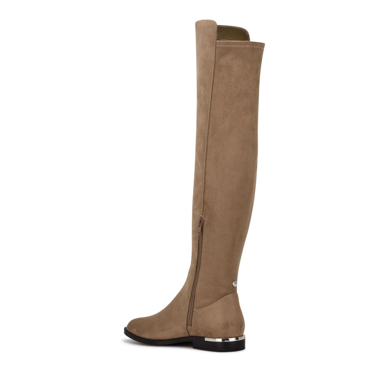 Botas Nine West Allair Over the Knee Mujer Gris Marrones | 2810ZPIBC