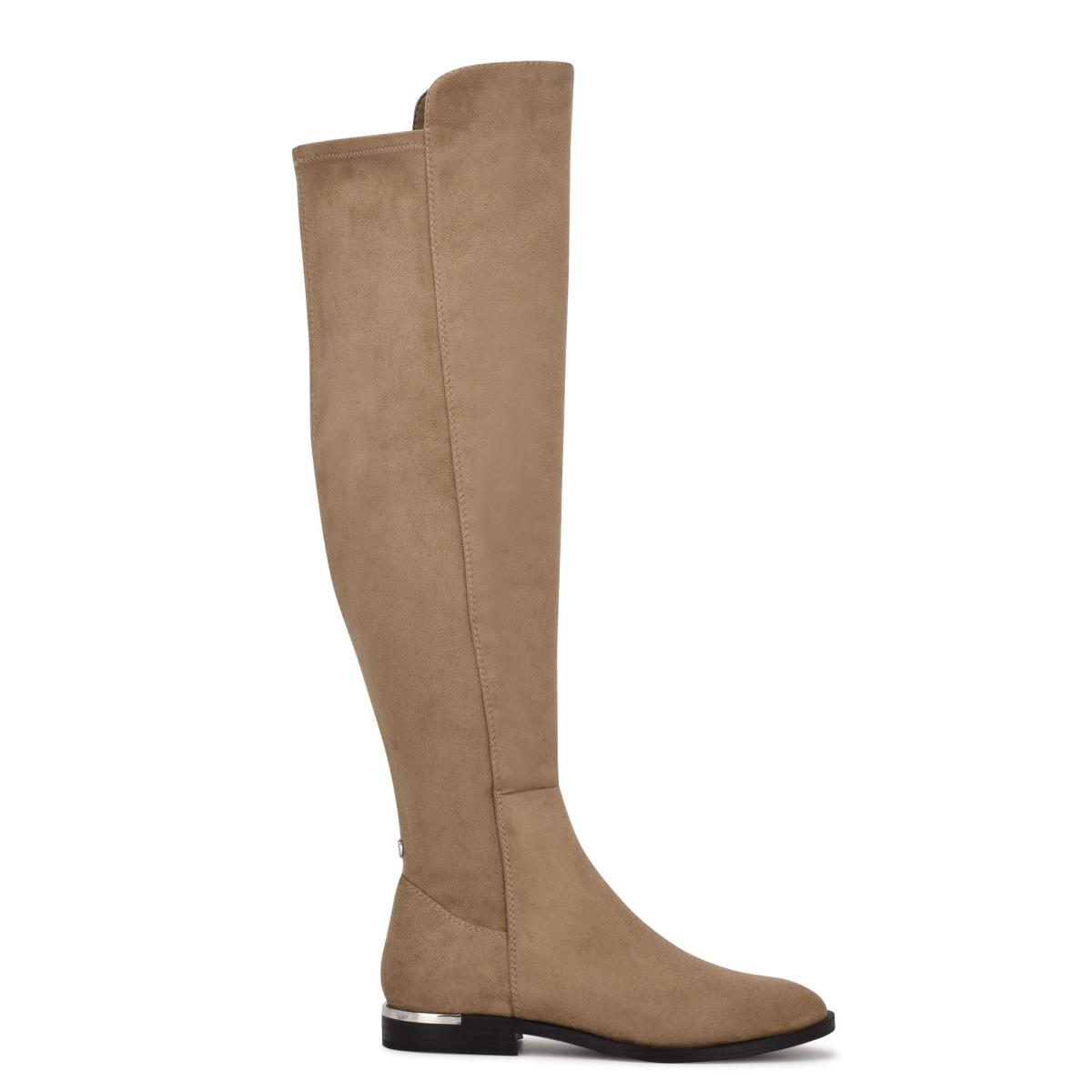 Botas Nine West Allair Over the Knee Mujer Gris Marrones | 2810ZPIBC