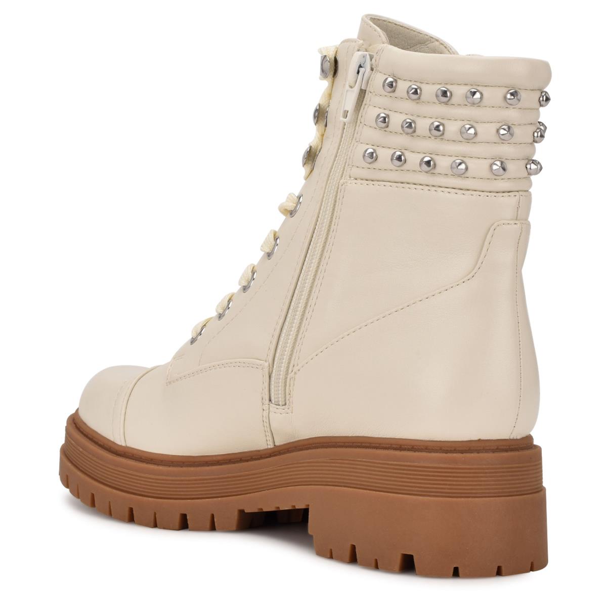 Botas Nine West Pimmz Lug Sole Mujer Beige | 4769ZITBO