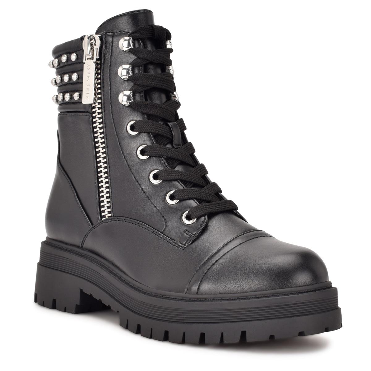 Botas Nine West Pimmz Lug Sole Mujer Negras | 4068ZQFNK