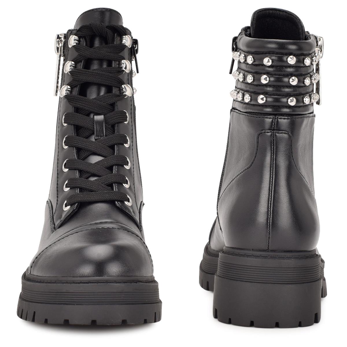 Botas Nine West Pimmz Lug Sole Mujer Negras | 4068ZQFNK