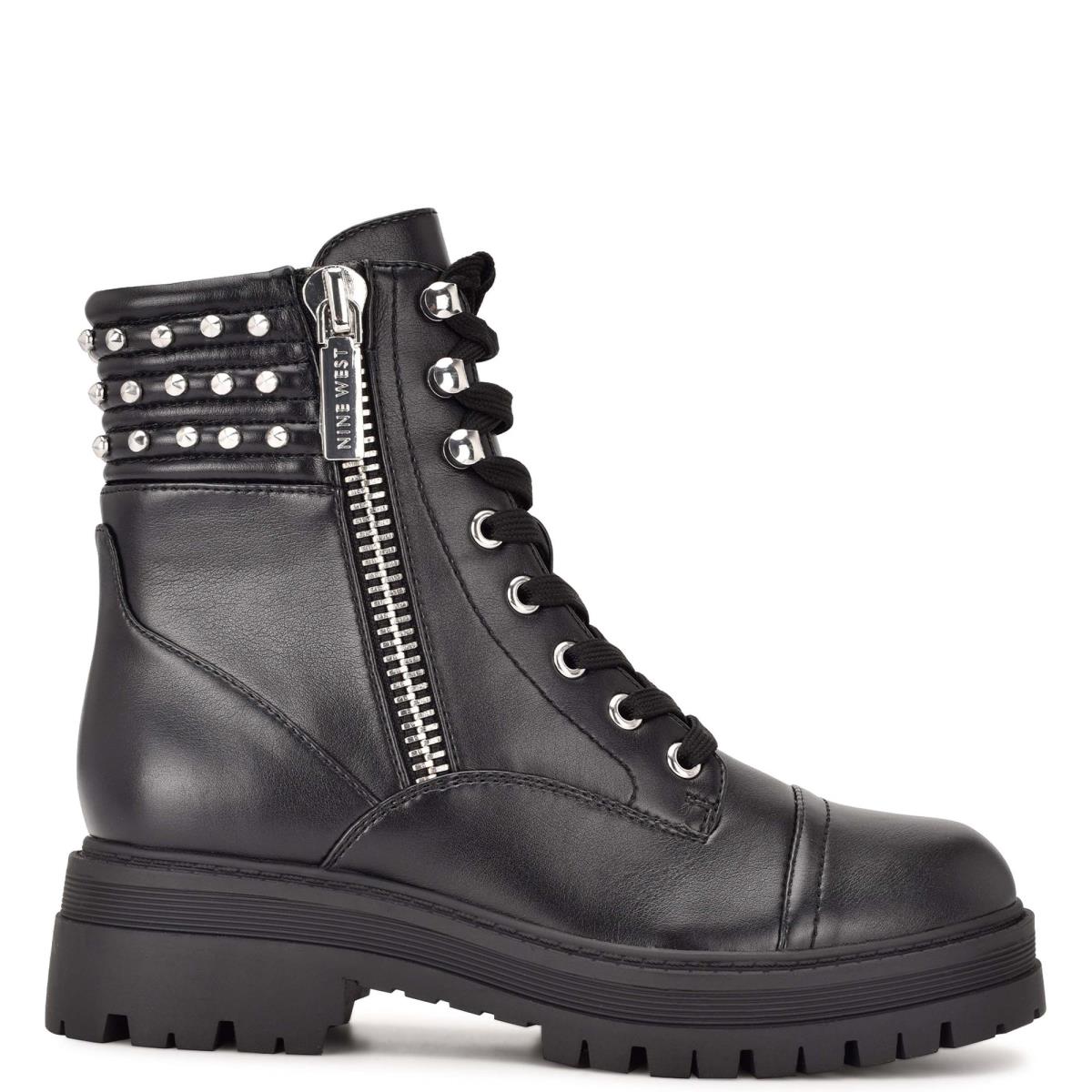 Botas Nine West Pimmz Lug Sole Mujer Negras | 4068ZQFNK