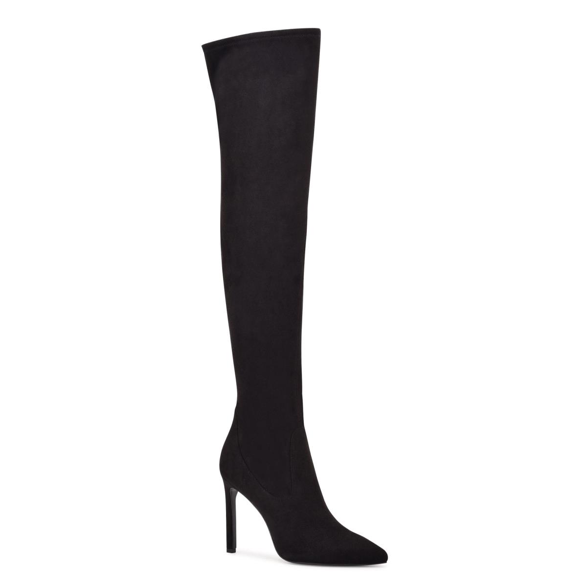 Botas Nine West Tacy Over The Knee Mujer Negras | 4628RUCMN