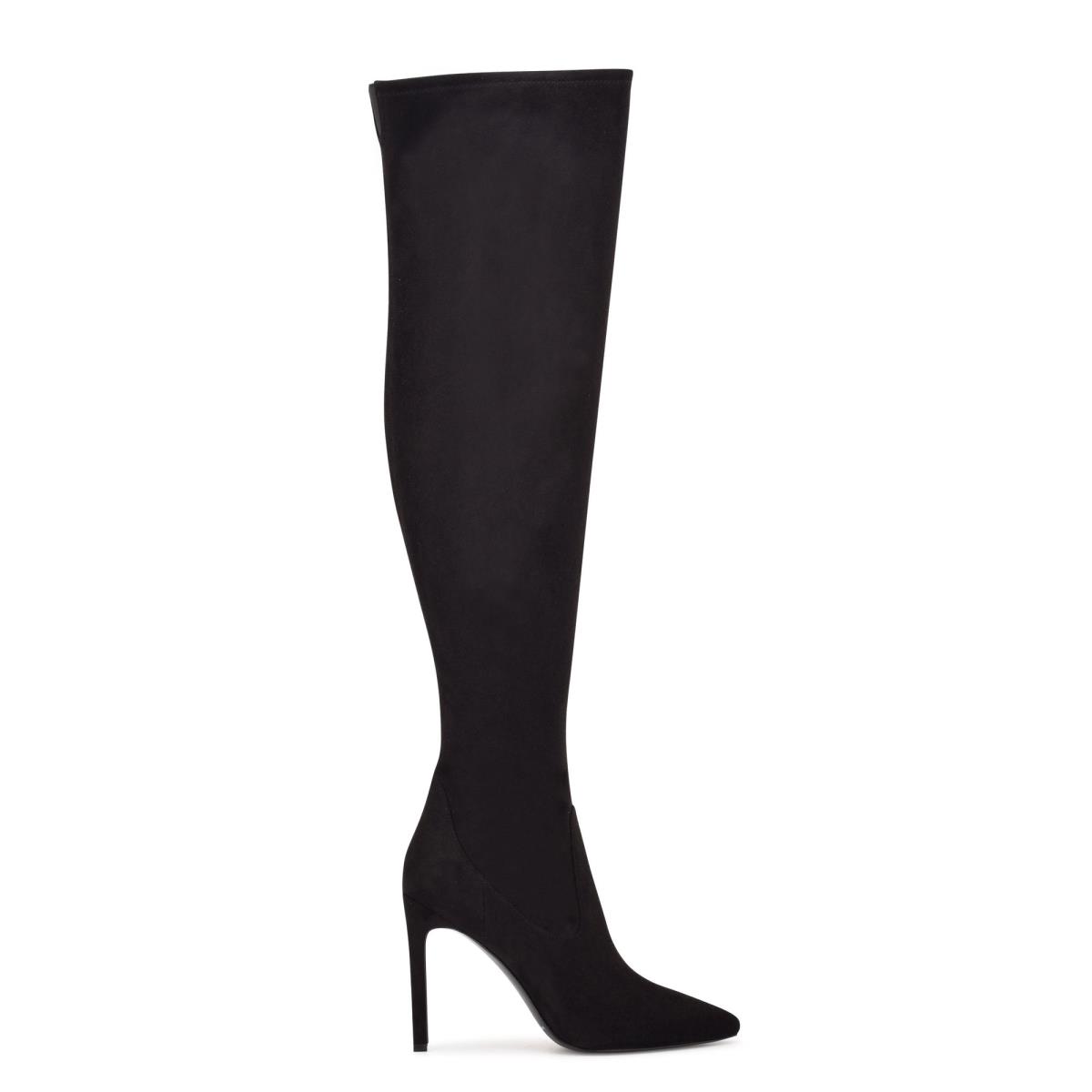 Botas Nine West Tacy Over The Knee Mujer Negras | 4628RUCMN