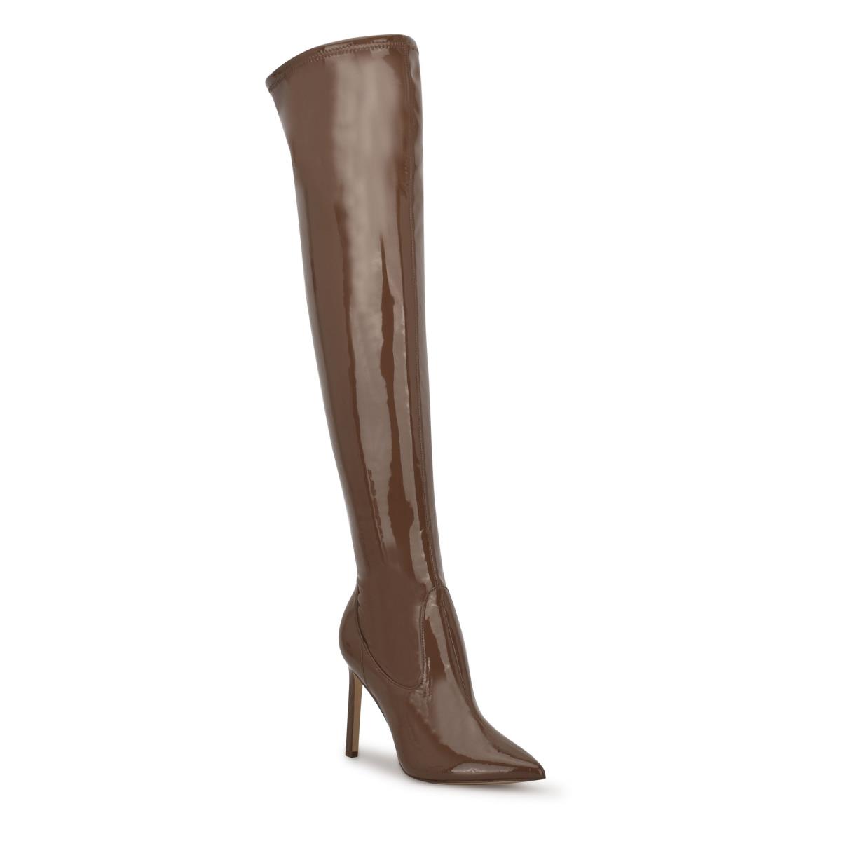 Botas Nine West Tacy Over The Knee Mujer Marrones | 6751OMNGA