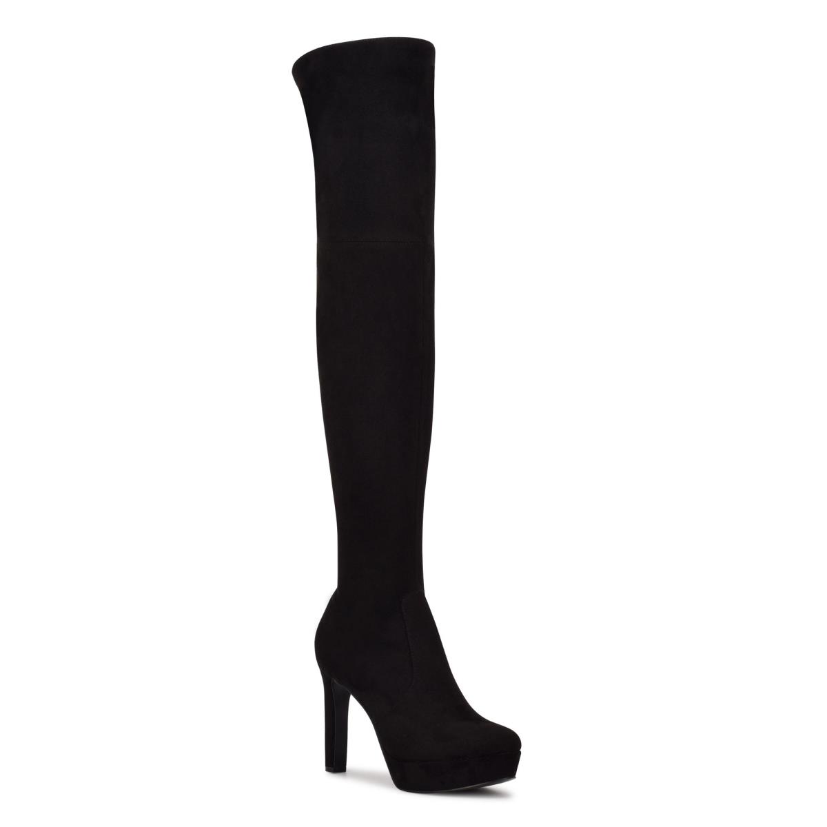 Botas Plataforma Nine West Gotcha Over the Knee Mujer Negras | 5926SGXZV