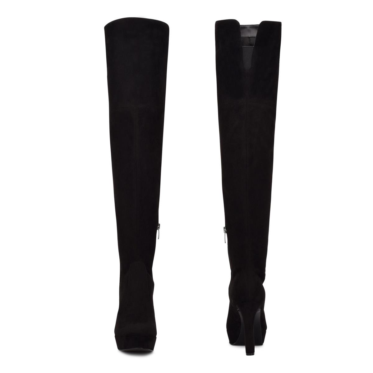 Botas Plataforma Nine West Gotcha Over the Knee Mujer Negras | 5926SGXZV