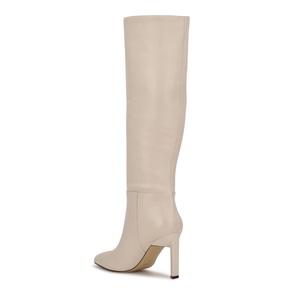 Botas de Tacon Nine West Eardy Mujer Blancas | 4150LKYXC