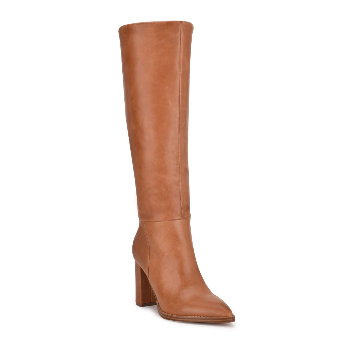 Botas de Tacon Nine West Hiya Mujer Marrones | 3476LMSYC