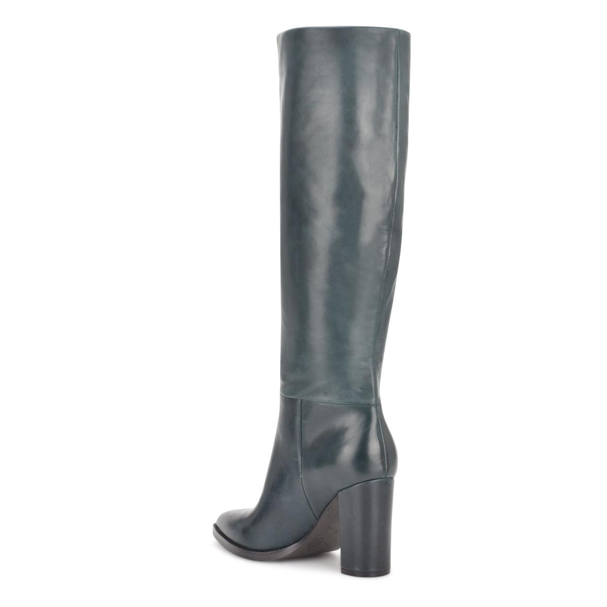 Botas de Tacon Nine West Hiya Mujer Obsidian | 4915UYOQE