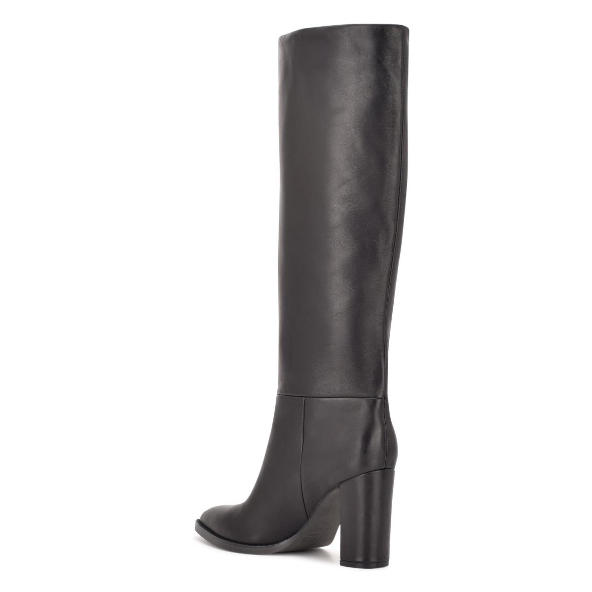 Botas de Tacon Nine West Hiya Wide Calf Mujer Negras | 1540ESTZQ