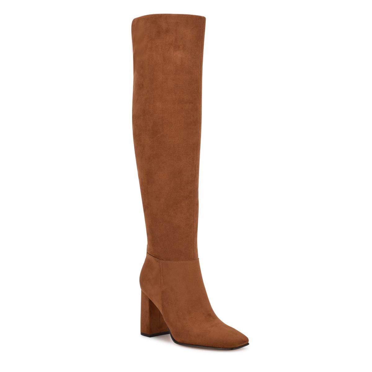 Botas de Tacon Nine West Kalida Mujer Marrones | 3129RBMFA