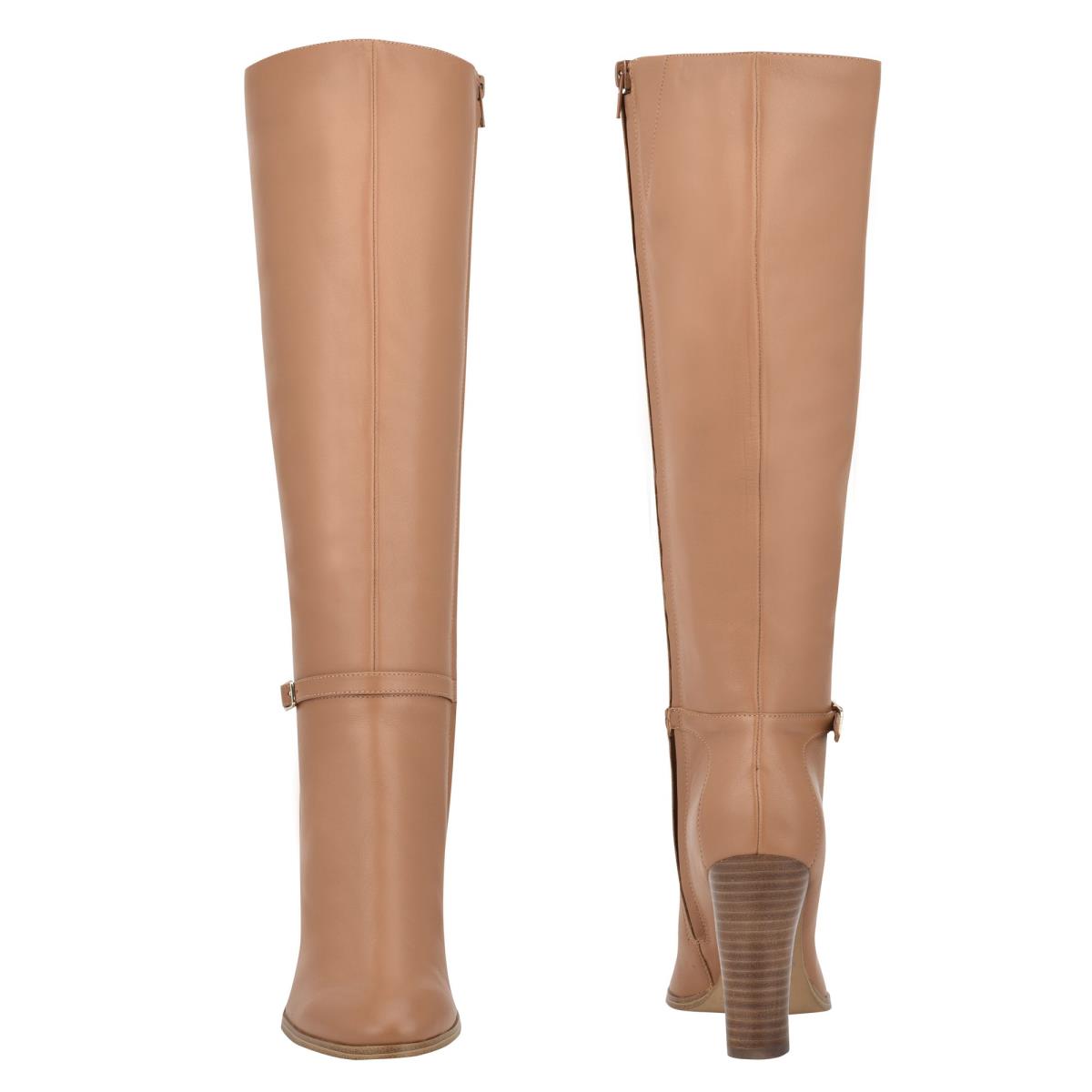 Botas de Tacon Nine West Kimy Mujer Beige | 1420LVERX