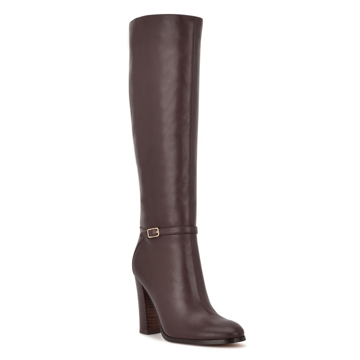 Botas de Tacon Nine West Kimy Mujer Marrones | 4109GWOJD