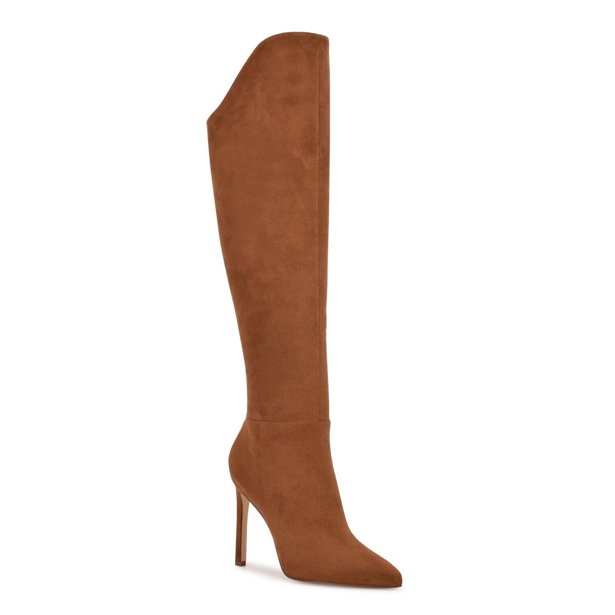 Botas de Tacon Nine West Teleena Mujer Marrones | 1086ZPLWT