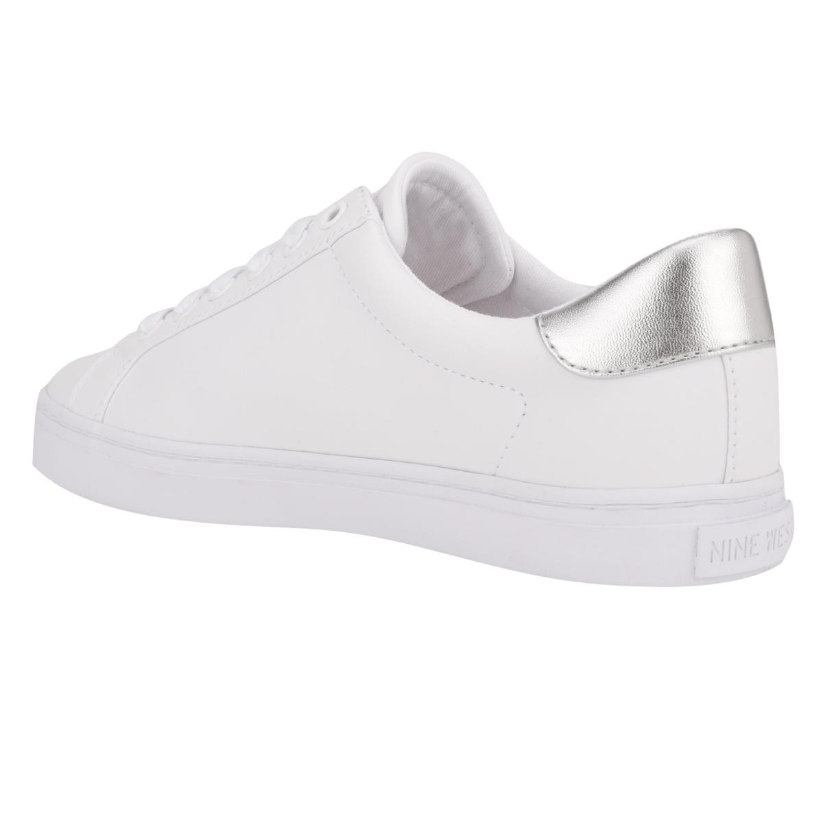 Casual Sneakers Nine West Best Mujer Blancas Plateadas | 4961EUTBV