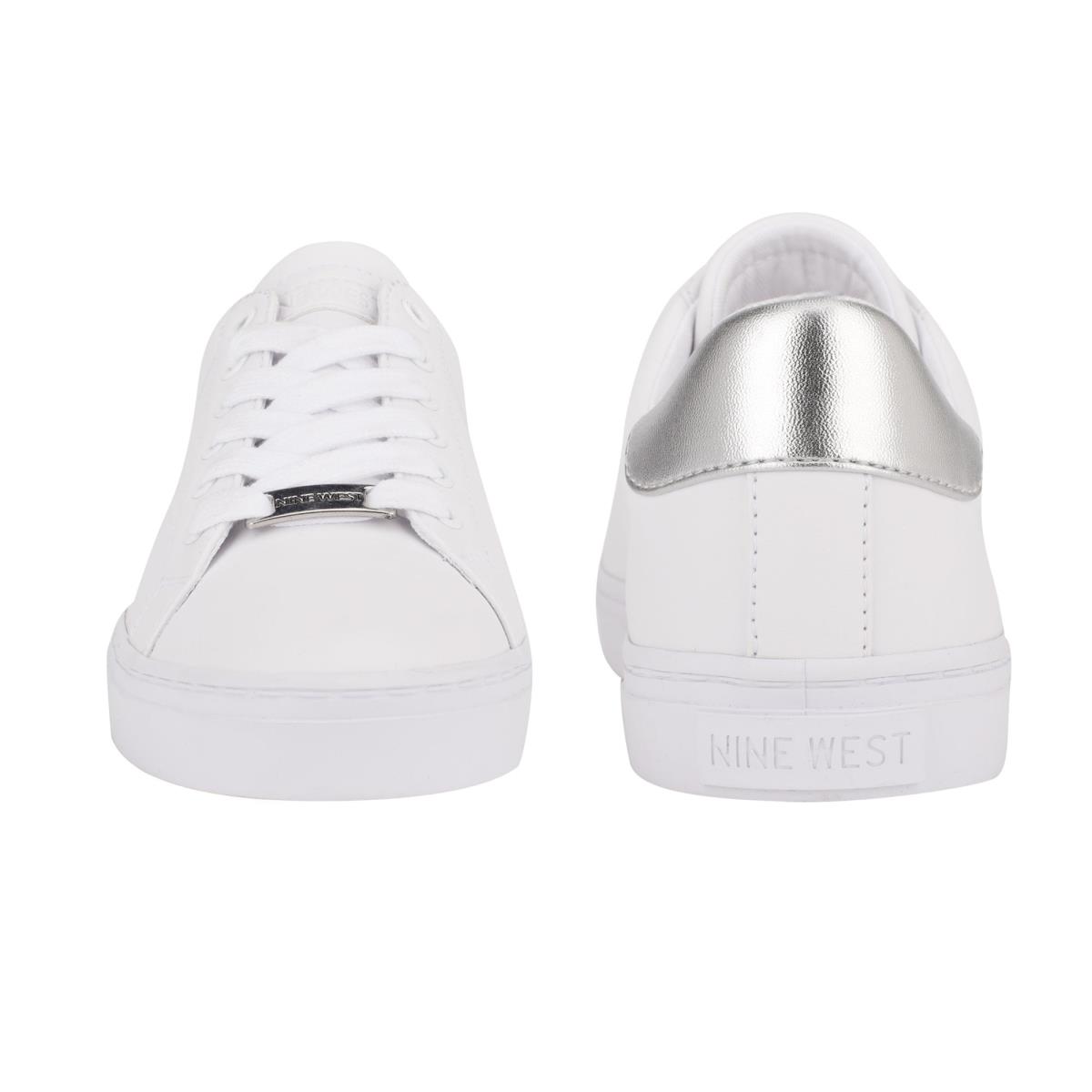 Casual Sneakers Nine West Best Mujer Blancas Plateadas | 4961EUTBV