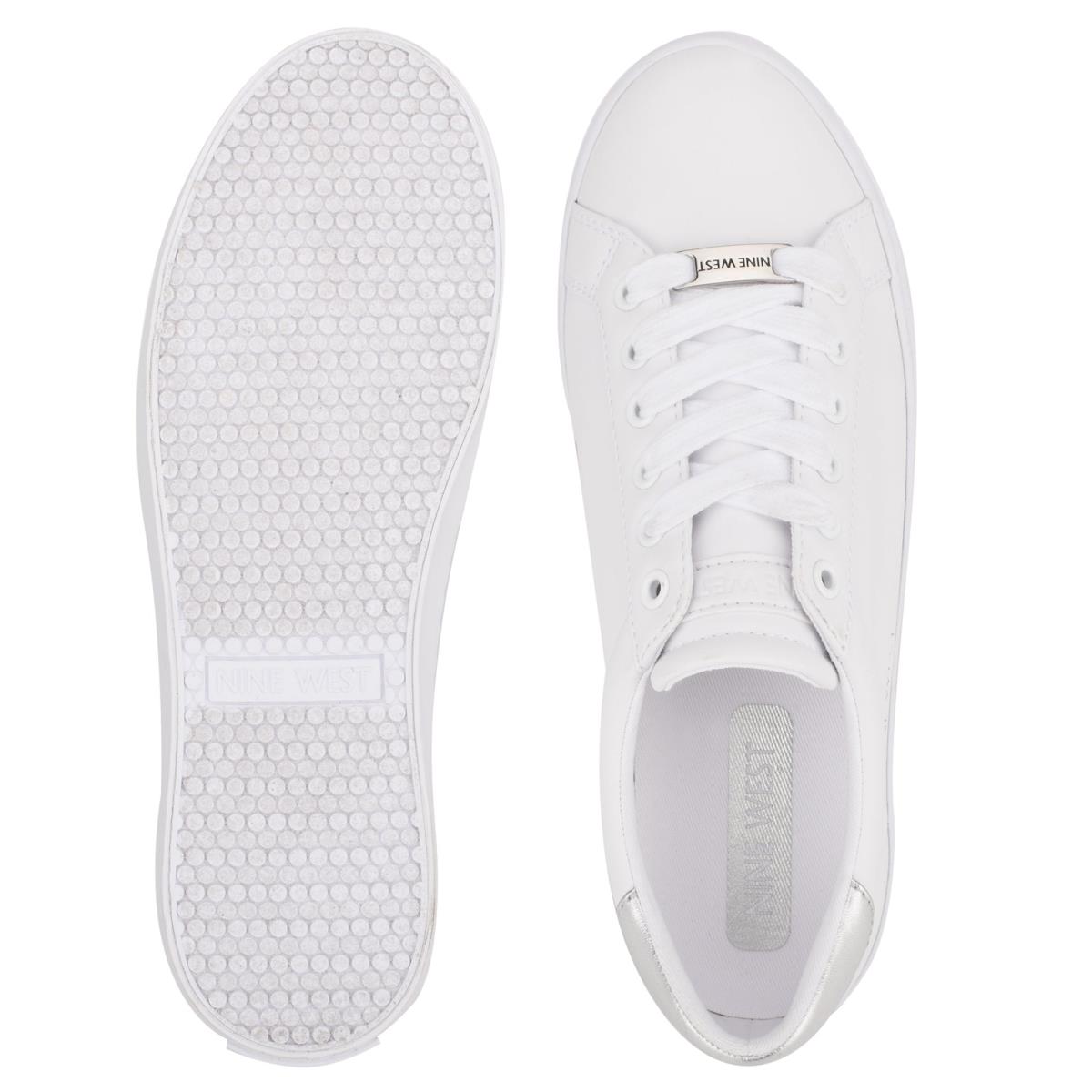 Casual Sneakers Nine West Best Mujer Blancas Plateadas | 4961EUTBV