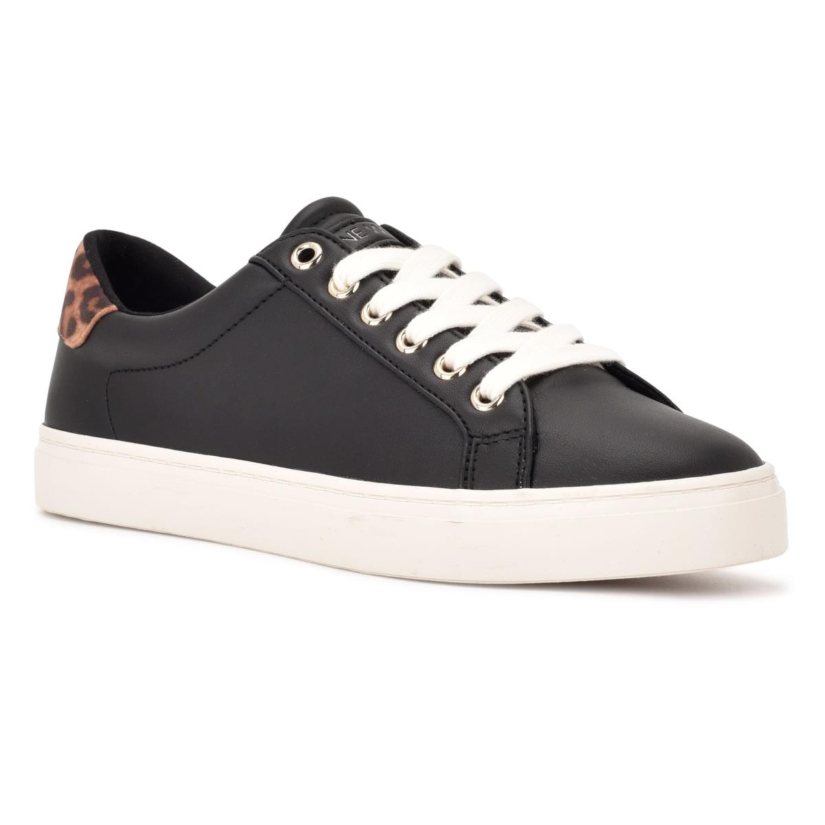 Casual Sneakers Nine West Best Mujer Negras Leopardo | 9704PFMRL