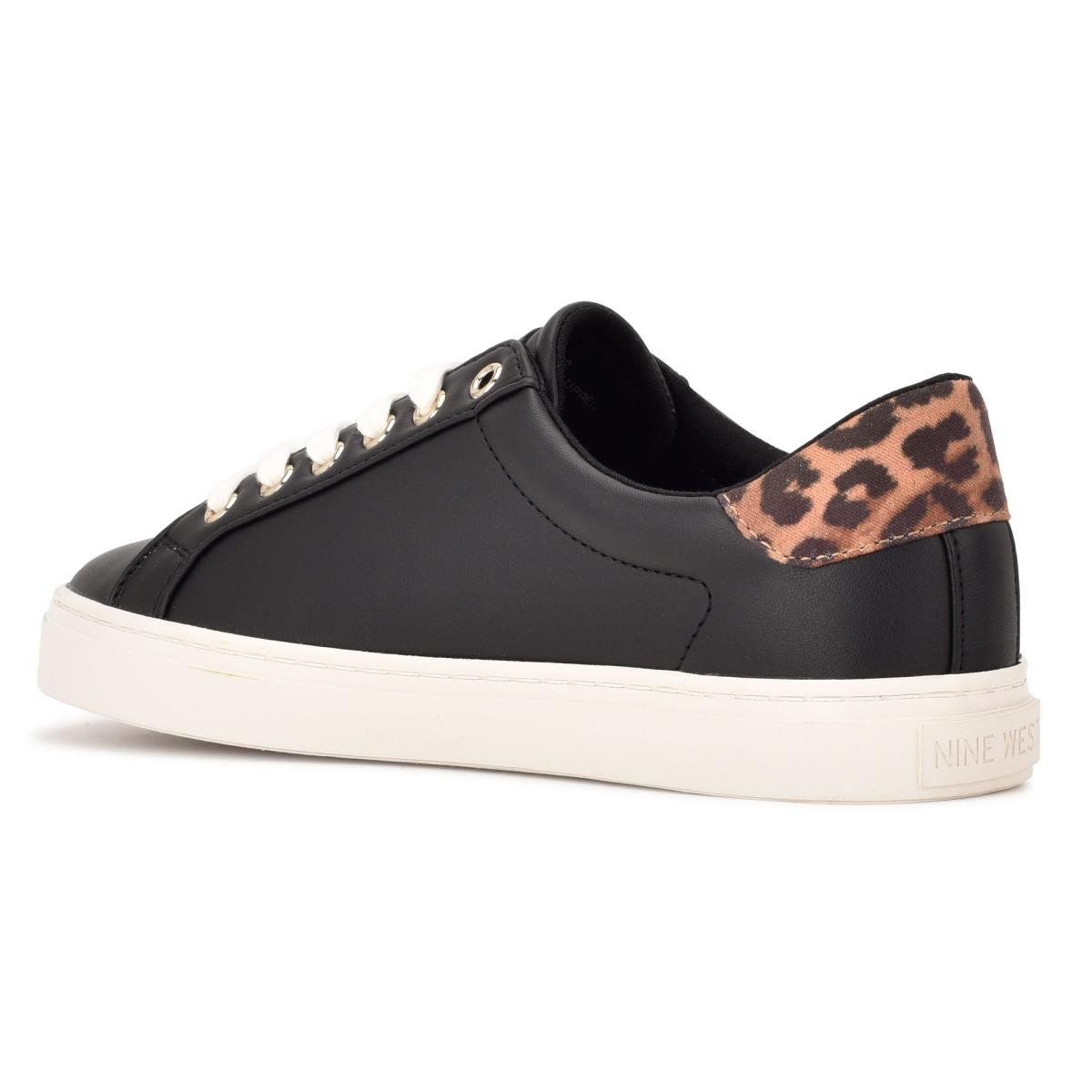 Casual Sneakers Nine West Best Mujer Negras Leopardo | 9704PFMRL