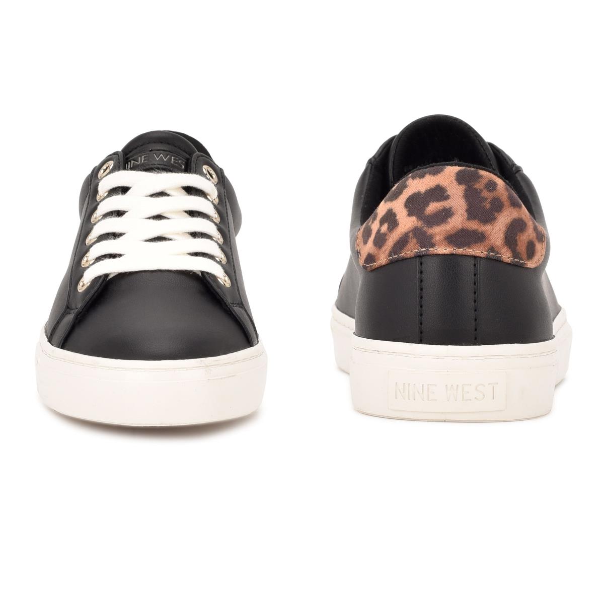 Casual Sneakers Nine West Best Mujer Negras Leopardo | 9704PFMRL